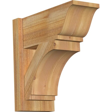 Ekena Millwork Imperial Rough Sawn Traditional Outlooker, Western Red Cedar, 8"W x 18"D x 18"H OUT08X18X18IMP01RWR